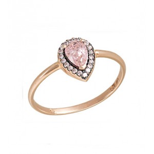Δαχτυλίδι ροζ - χρυσό 349RLAV.