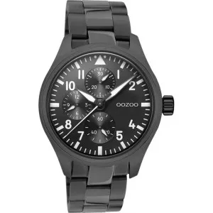 Ρολόι ΟΟΖΟΟ C10957 Timepieces με μαύρο καντράν και μαύρο μπρασελέ.