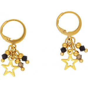 Κρικάκια  Excite Fashion Jewellery, με κρεμαστά αστεράκια από S-1711-01-01-59