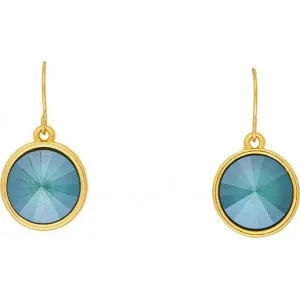 Χειροποίητα σκουλαρίκια Excite Fashion Jewellery με γαλάζιο γκρί S-848-01-18-5