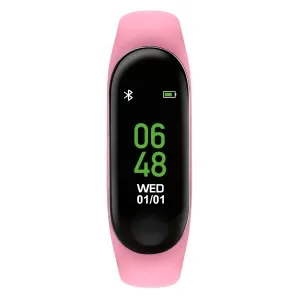 Παιδικό ρολόι Tikkers TKS01-0008 Smartwatch με ψηφιακό καντράν και ροζ καουτσούκ λουράκι.
