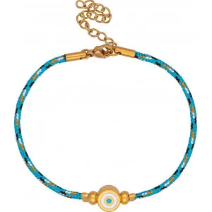 Χειροποίητο βραχιόλι της Excite Fashion Jewellery με multi κορδόνι και B-1720-01-07-45