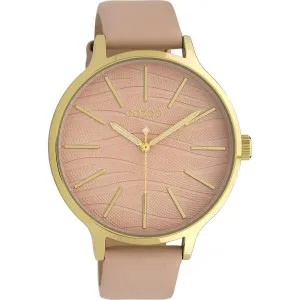 Ρολόι OOZOO C10121 Timepieces με Ροζ Δερμάτινο Λουράκι