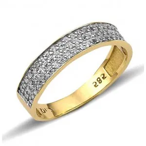 Χρυσό γυναικείο  δαχτυλίδι με ζιργκόν  RN11983