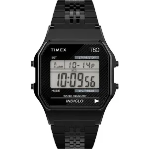 Ρολόι TIMEX TW2R79400 T80 με ψηφιακό καντράν και μπρασελέ.