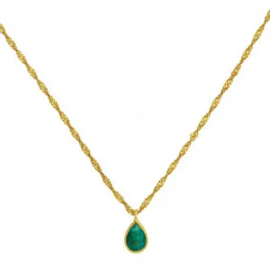 Κολιέ Excite fashion jewellery  με στριφτή κοντή αλυσίδα, από K-1506-01-18-89