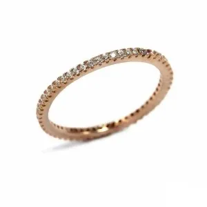 Δαχτυλίδι ολόβερο  ροζ χρυσό ασημένιο   925 DAXTAX1