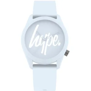 Εφηβικό ρολόι Hype HYL001U με λευκό καντράν και λευκό καουτσούκ λουράκι.